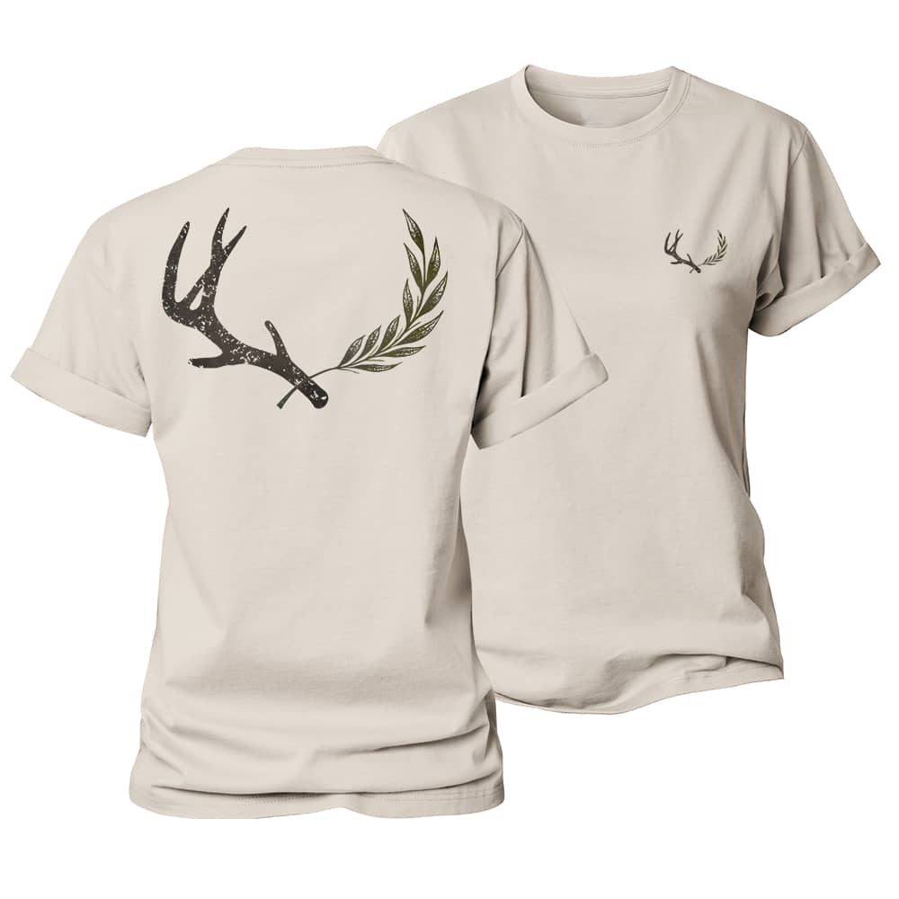 Antler Leaf Women's Cotton T-Shirt