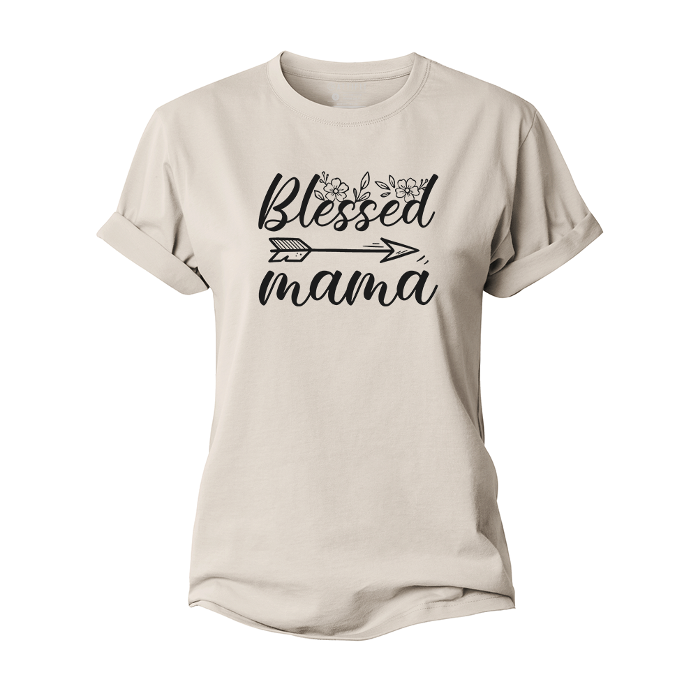 Blessed Mama Women's Cotton T-Shirt