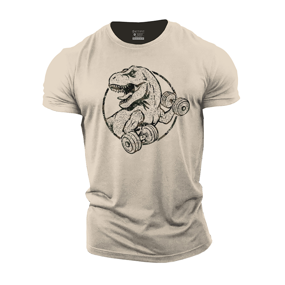 Dinosaur Fitness Cotton T-Shirt