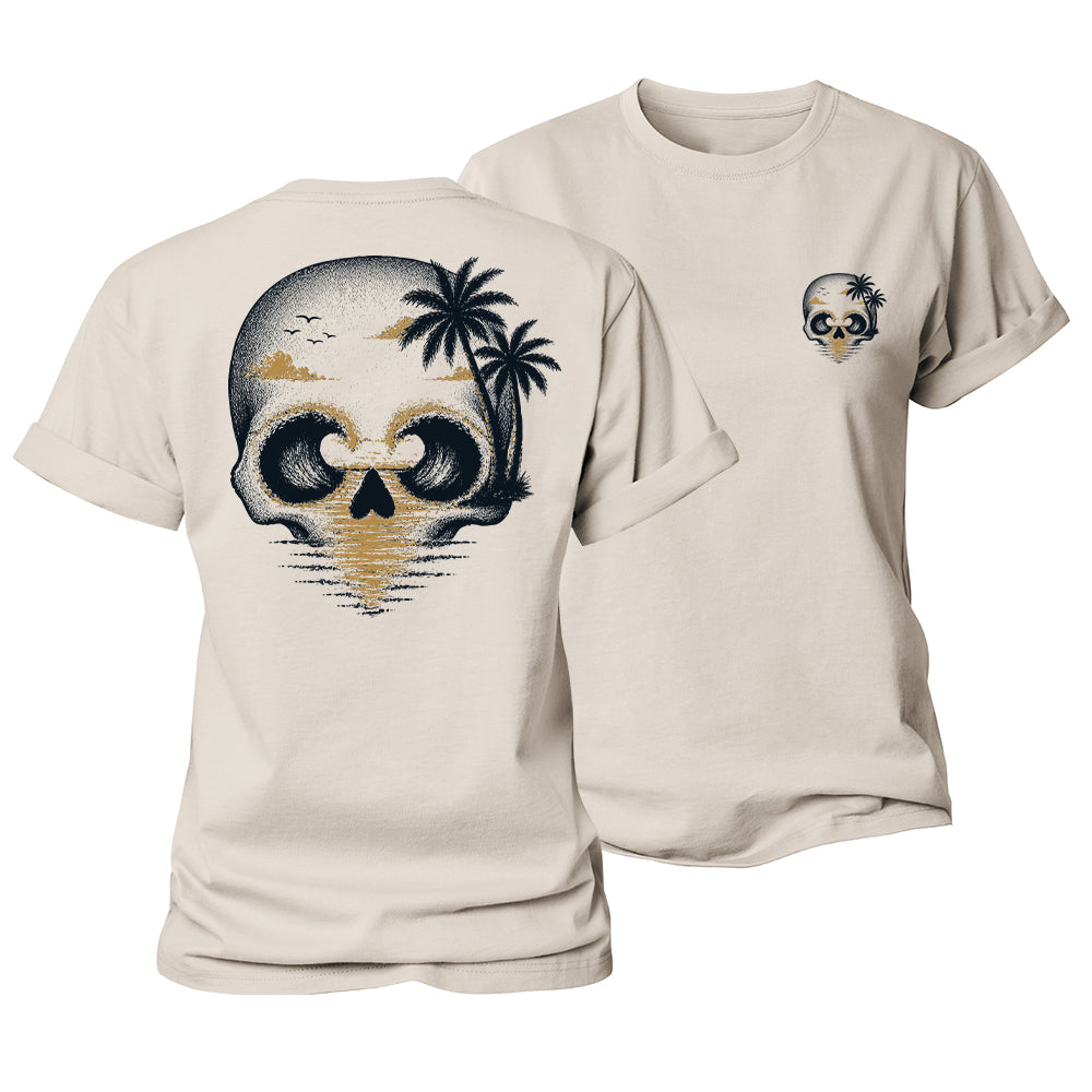 Ocean Skull Escape Women's Cotton T-Shirt