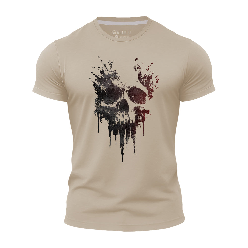 Skull in Shadows Quick-Dry T-Shirt