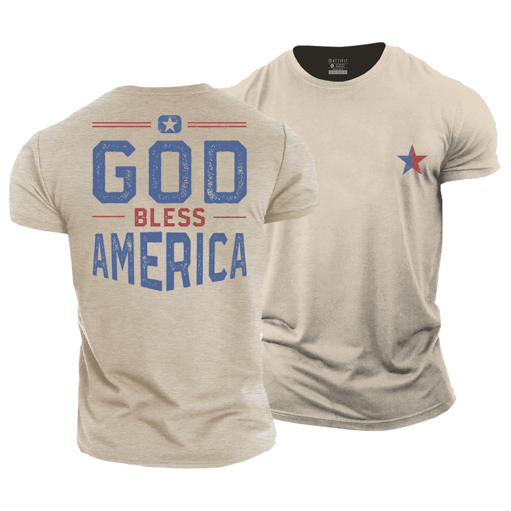 God Bless America Cotton T-Shirt