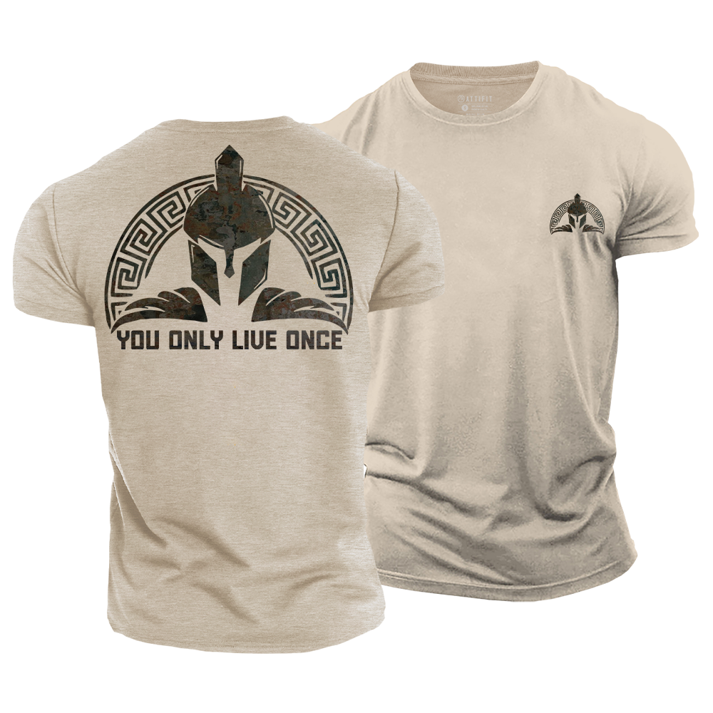 Live like a Spartan Cotton T-Shirt