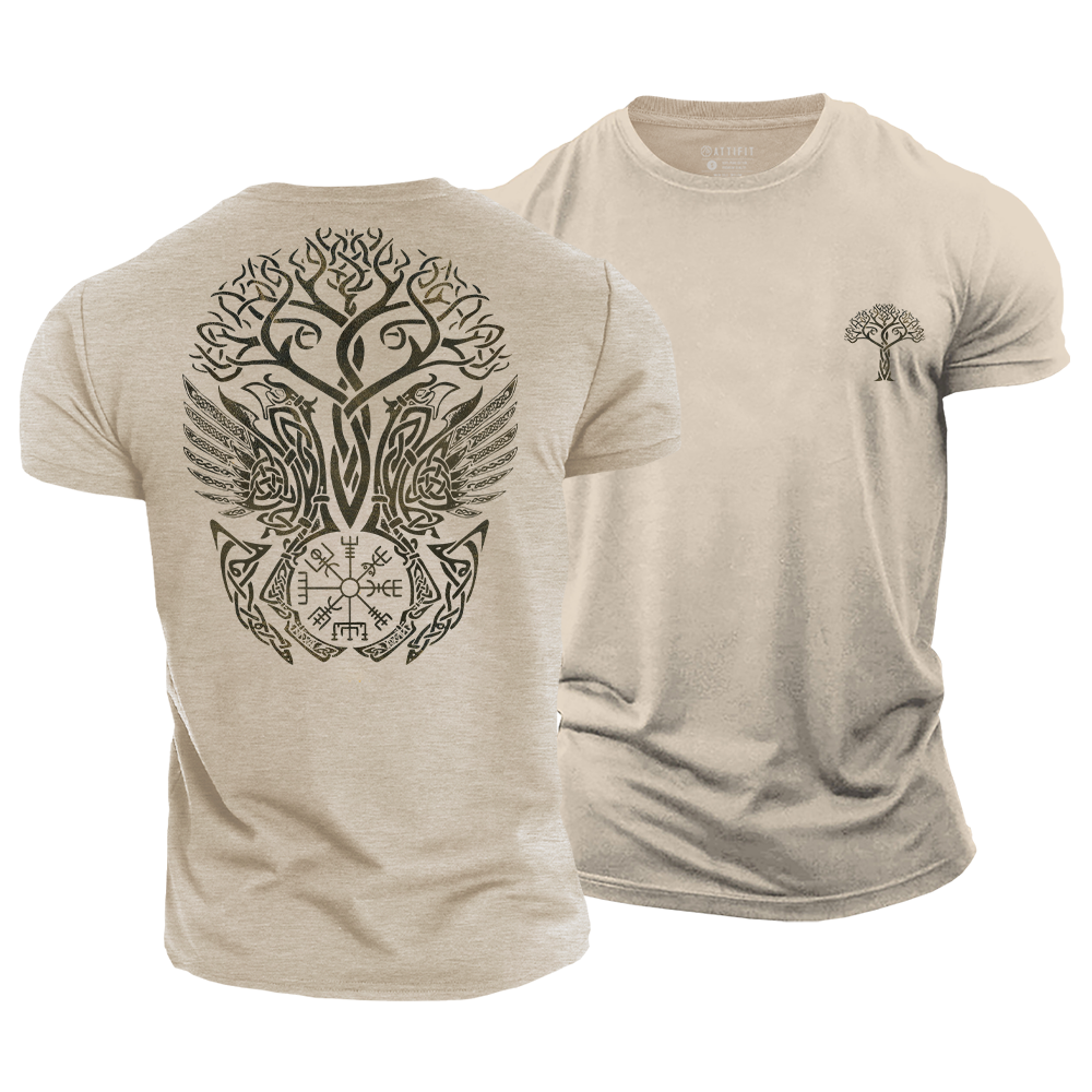 Yggdrasil Rising Cotton T-Shirt