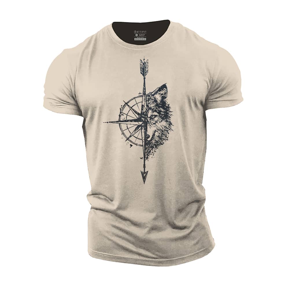 Wolf Compass Cotton T-Shirt