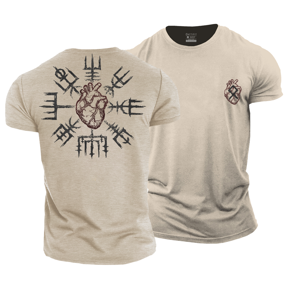 Viking Heart Cotton T-Shirt