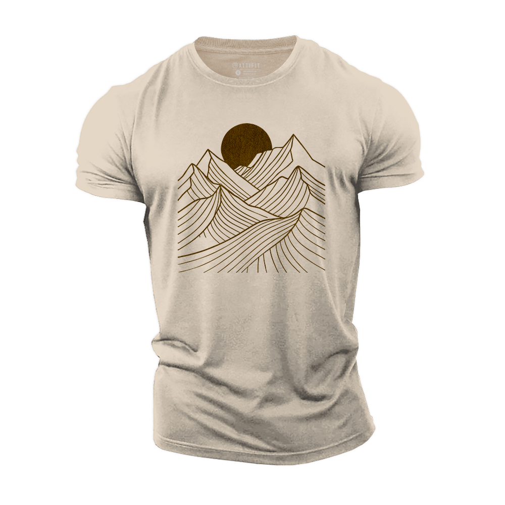 Sun over Silence Cotton T-Shirt
