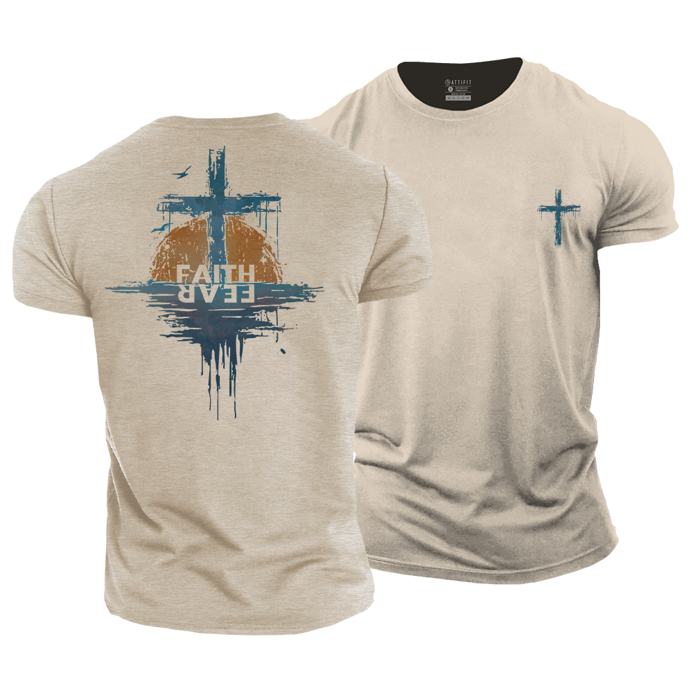 Faith Over Fear Cotton T-Shirt