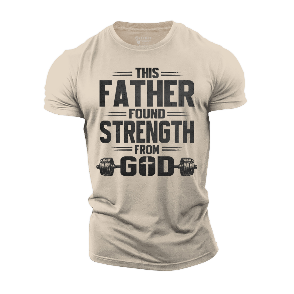Strength In God Cotton T-Shirt