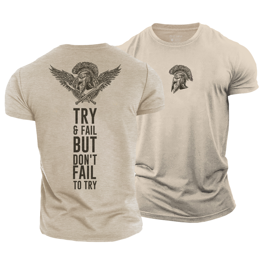 Rise and Try Cotton T-Shirt