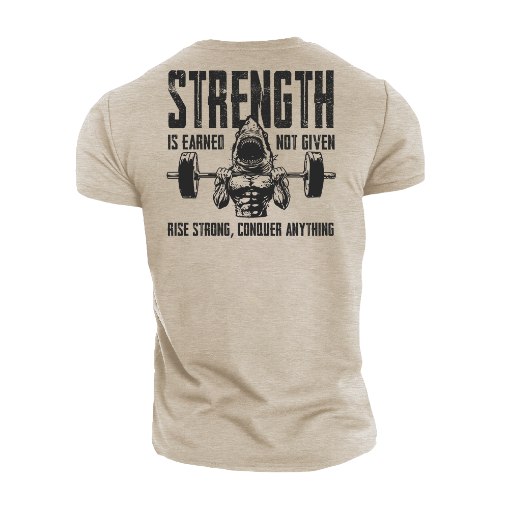 Rise Strong Conquer Anything Cotton T-Shirt