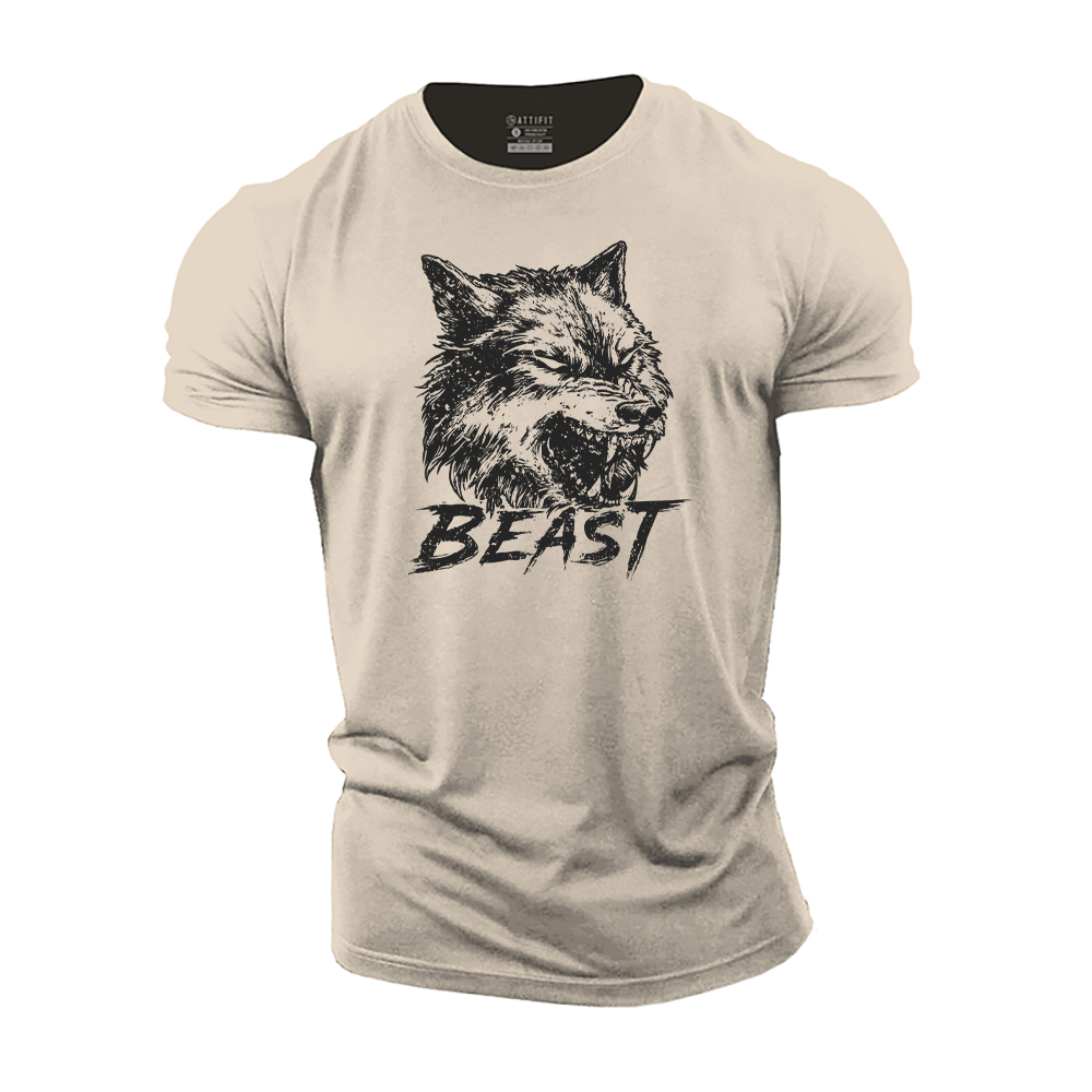 Beast Wolf Cotton T-Shirt