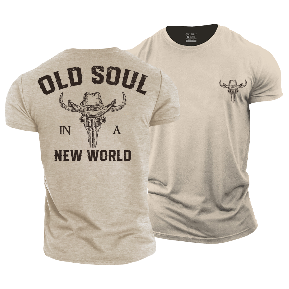 Old Soul In A New World Cotton T-Shirt