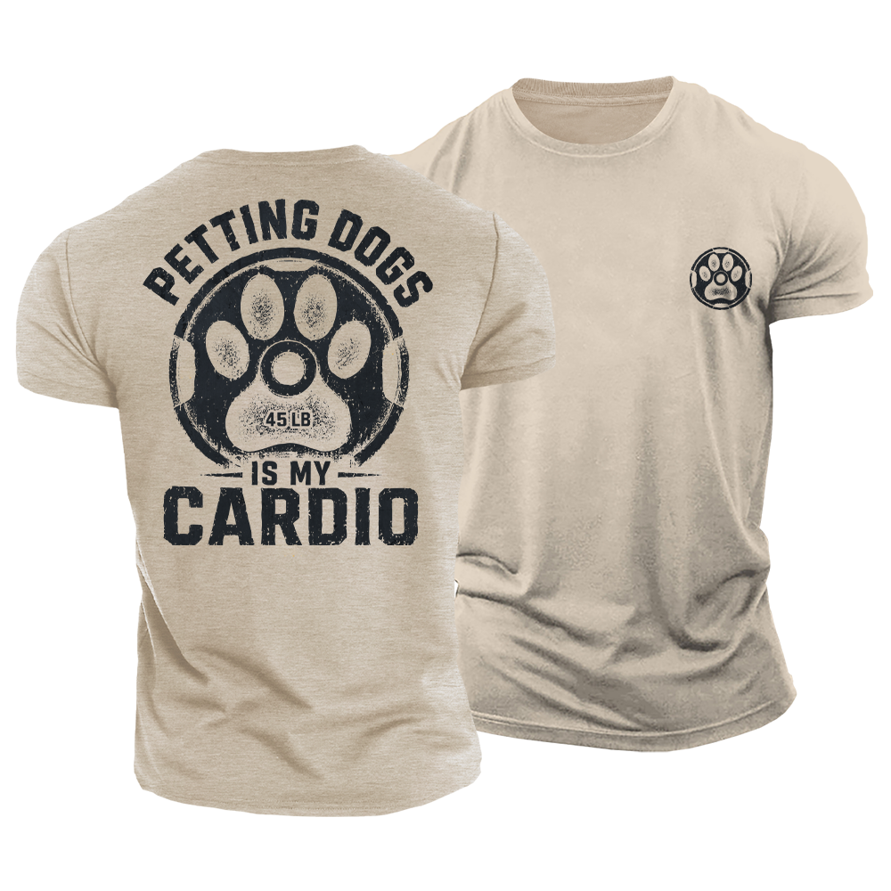 Petting Dogs Cardio Cotton T-Shirt