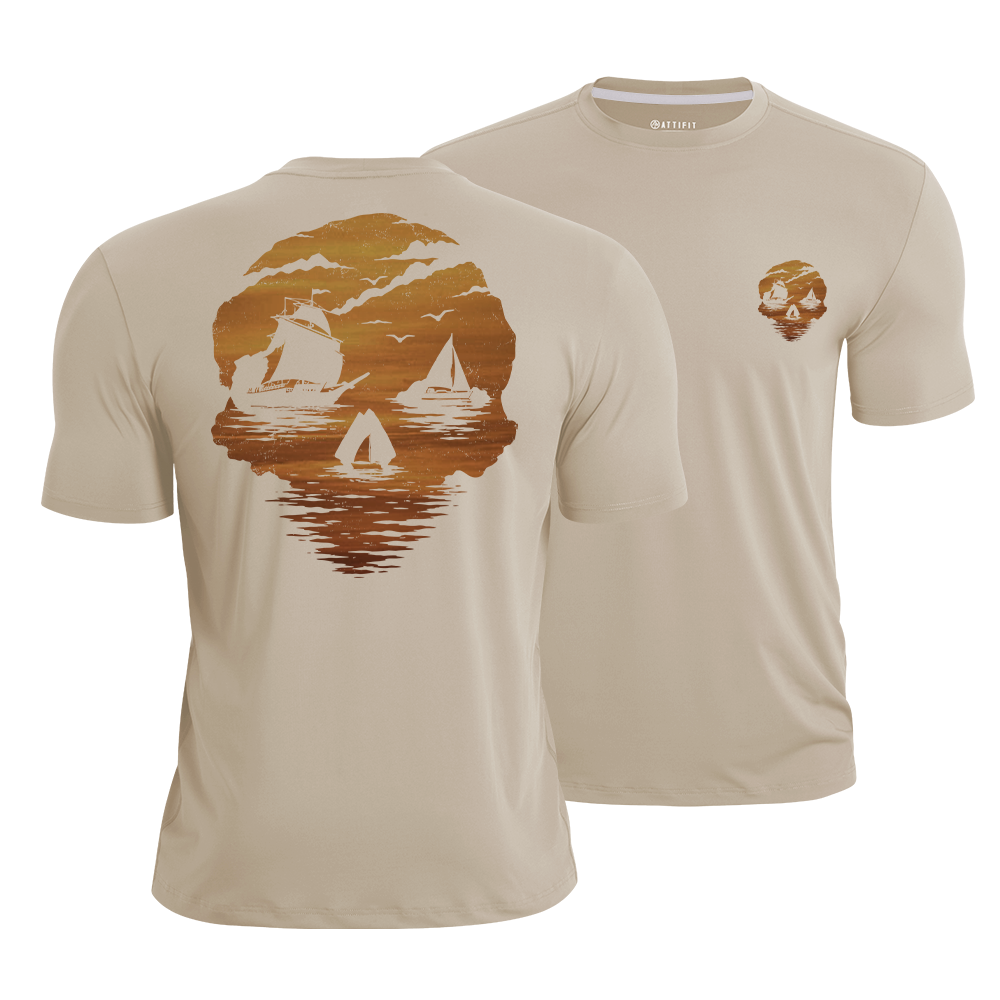 Sea Born Spirit Skull Quick-Dry T-Shirt
