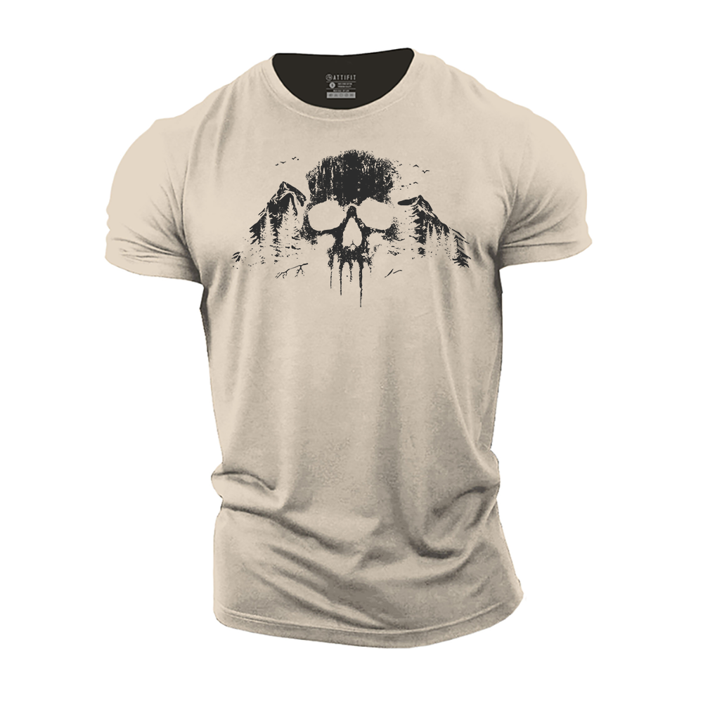 Skull Pine Summit Cotton T-Shirt