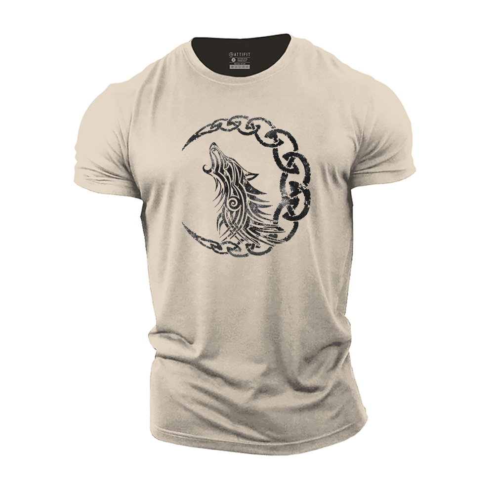 Viking Wolf Cotton T-Shirt