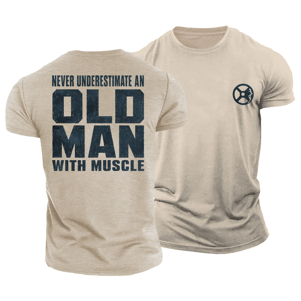 Old Man Muscle Cotton T-Shirt