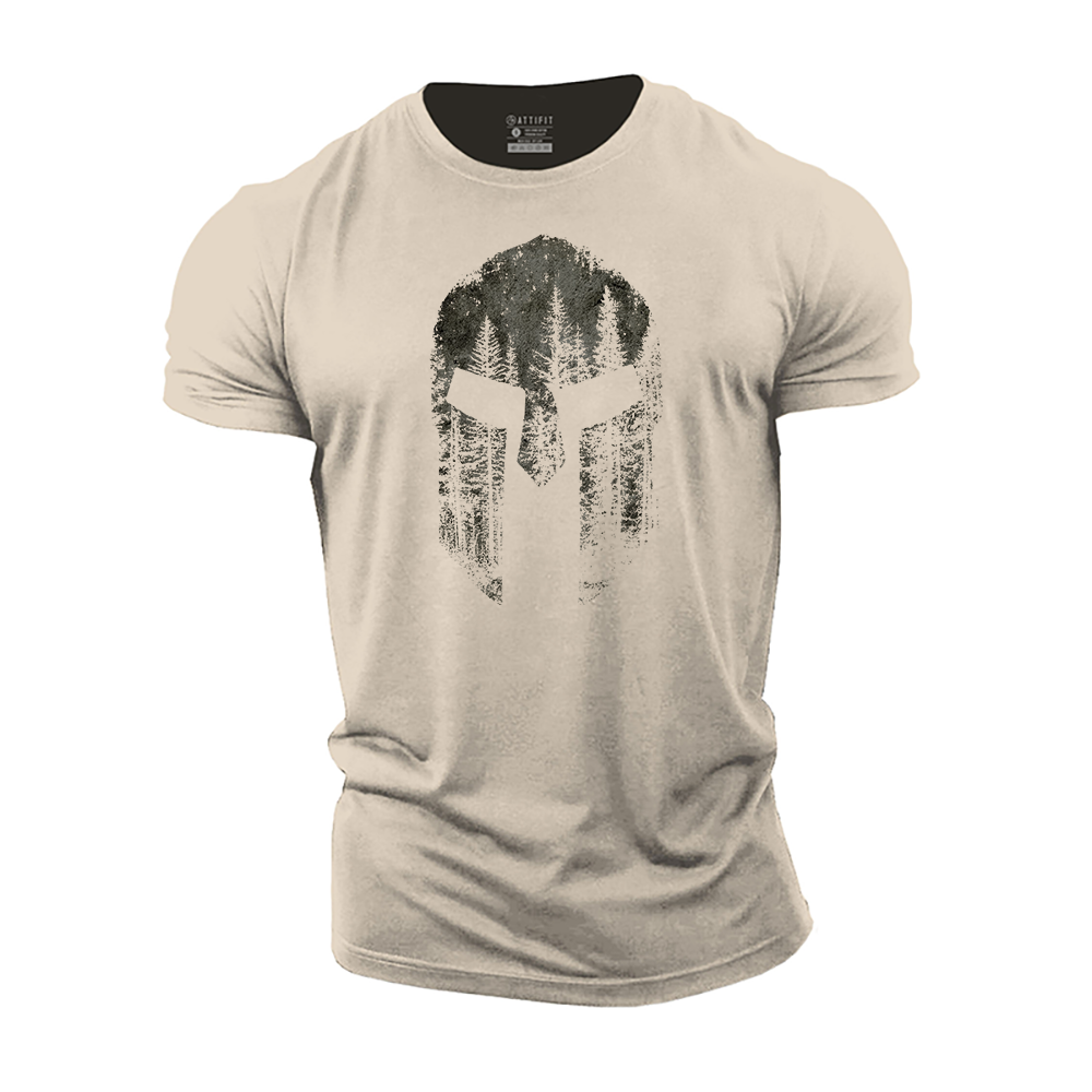 Spartan Forest Warrior Cotton T-Shirt