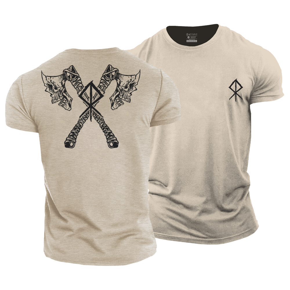 Viking Othala Rune Cotton T-Shirt
