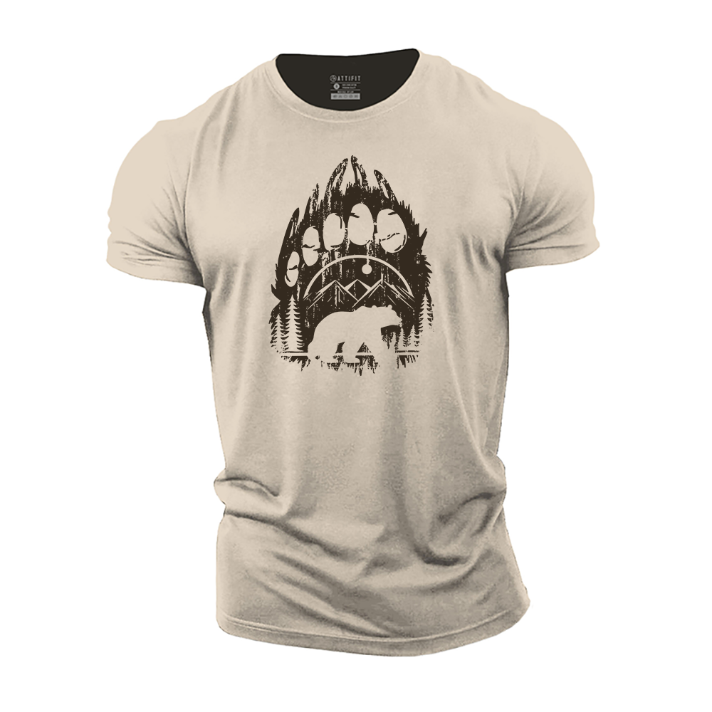 Bear Claw Landscape Cotton T-Shirt