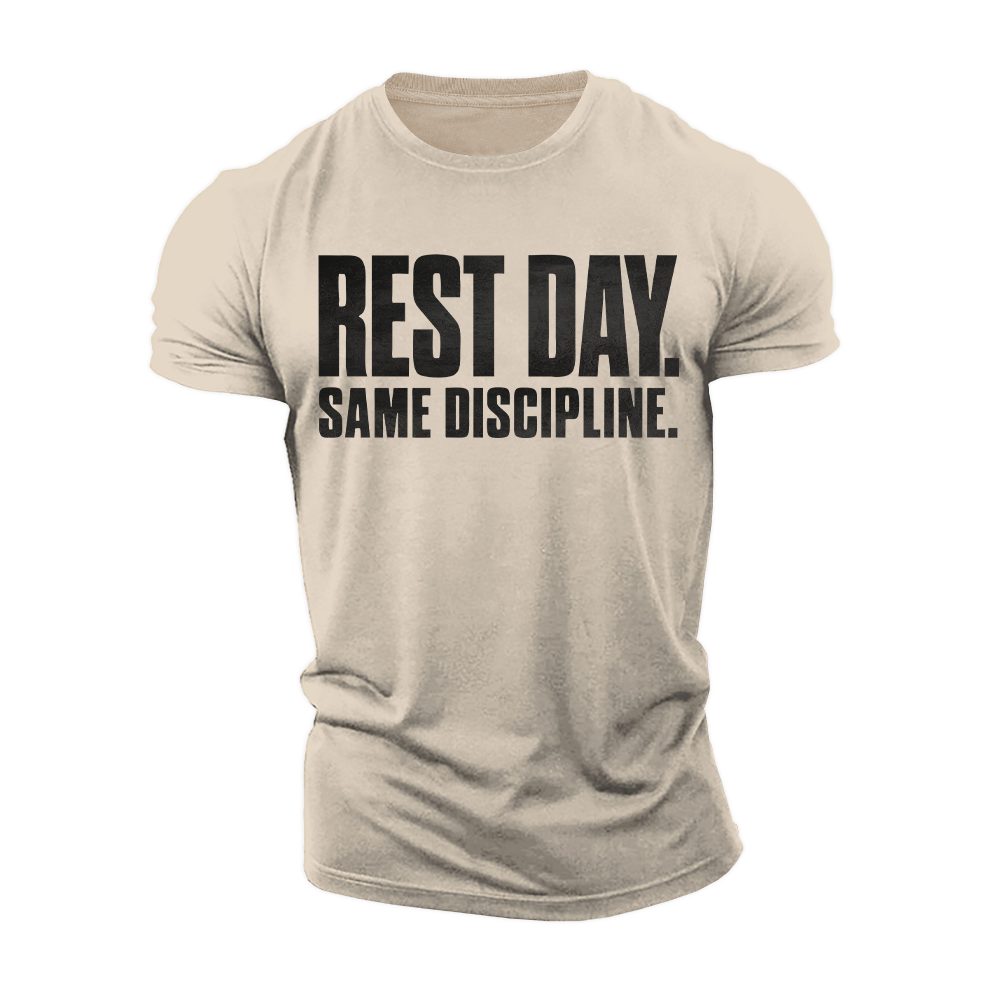 Rest Day Discipline Cotton T-Shirt