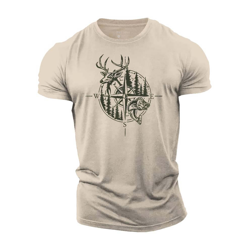 Hunt Compass Cotton T-Shirt