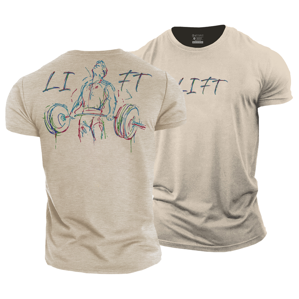 Neon Lift Mode Cotton T-Shirt