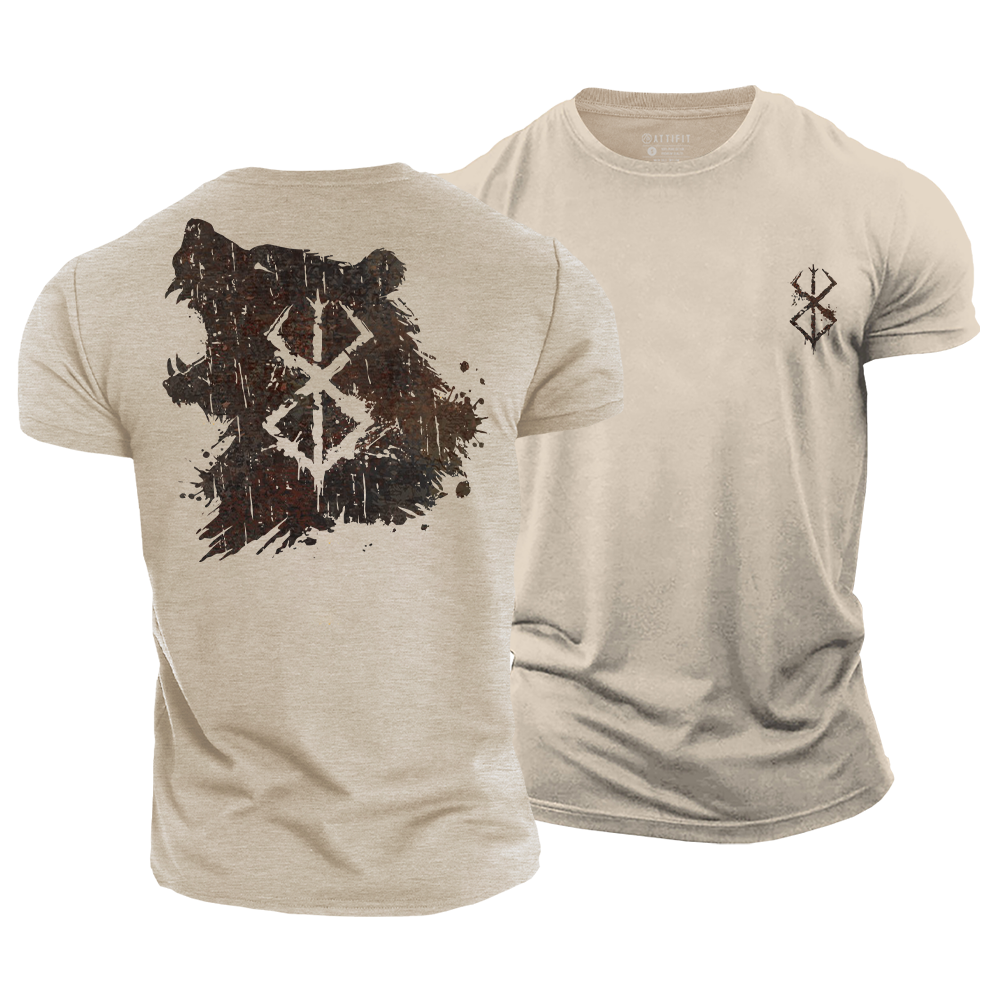 Wikinger-Grafik-T-Shirts aus Baumwolle