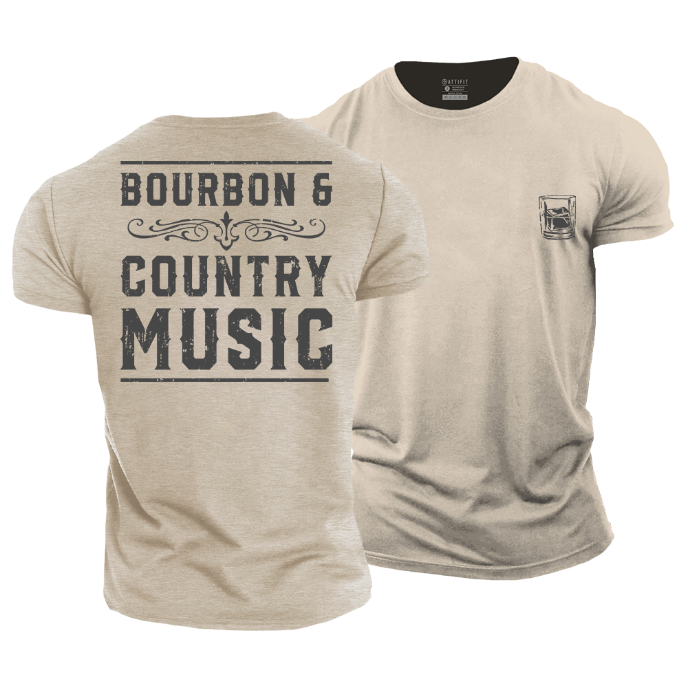 Bourbon & Country Music Cotton T-Shirt