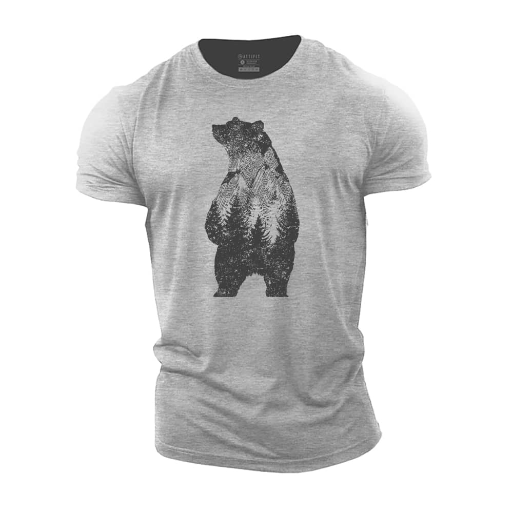 Forest Bear Cotton T-Shirt