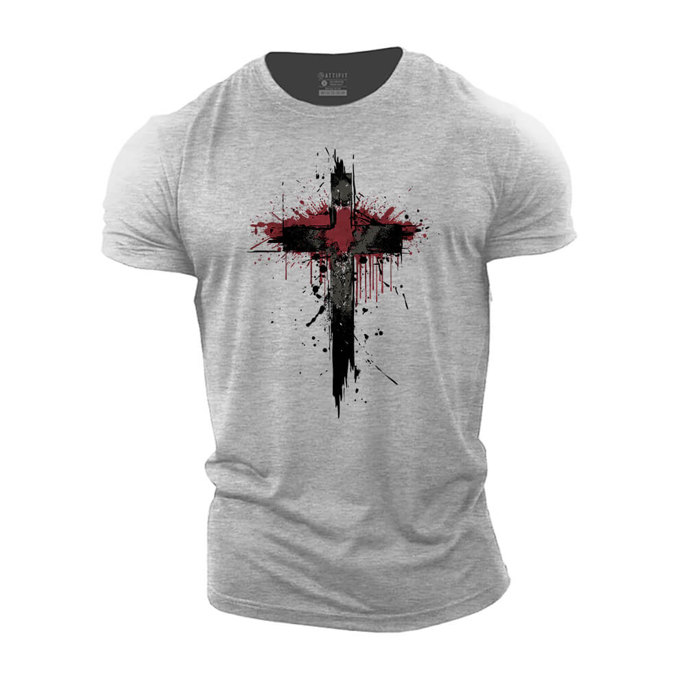 Sacred Cross Cotton T-Shirt