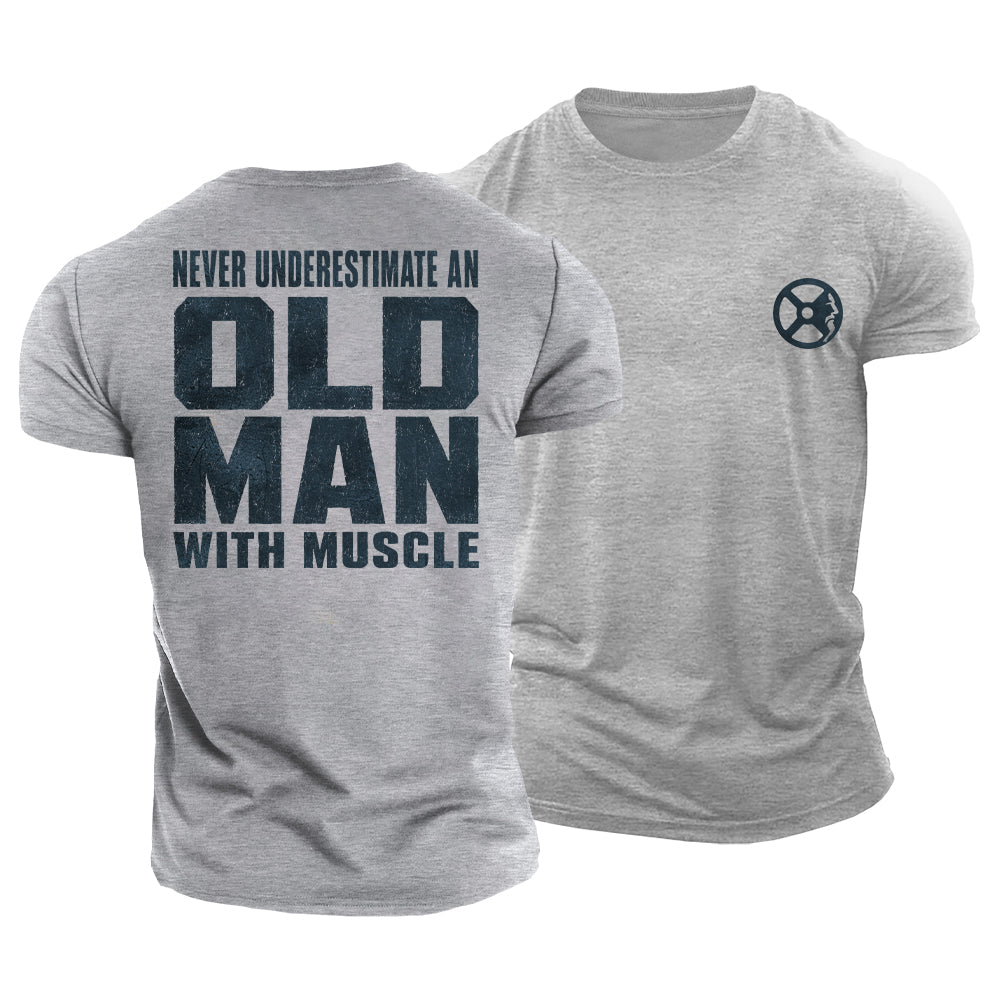 Old Man Muscle Cotton T-Shirt