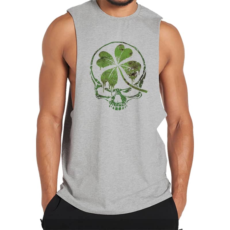 St.Patrick's Lucky Skull Tank Top