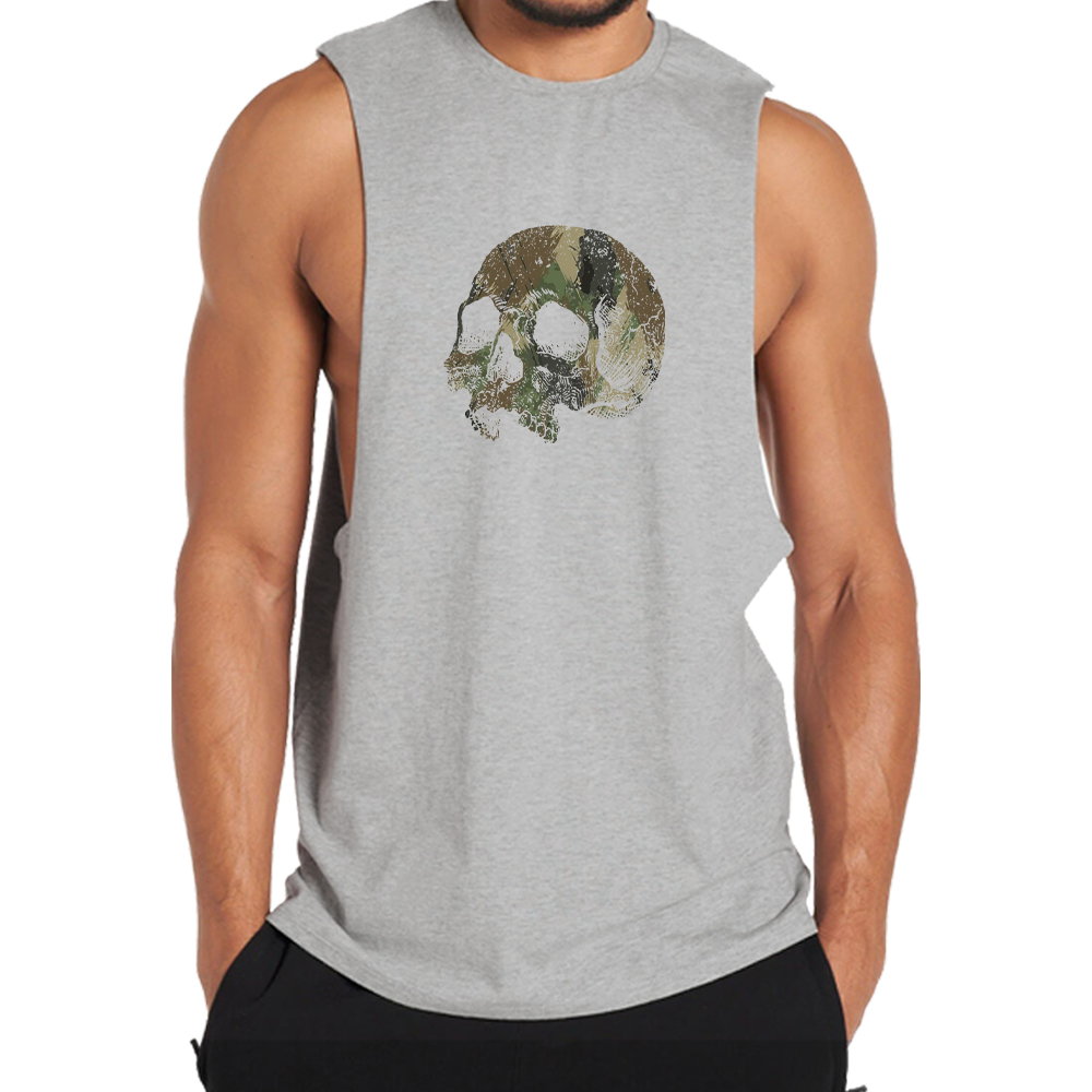 Camouflage Skull Tank Top
