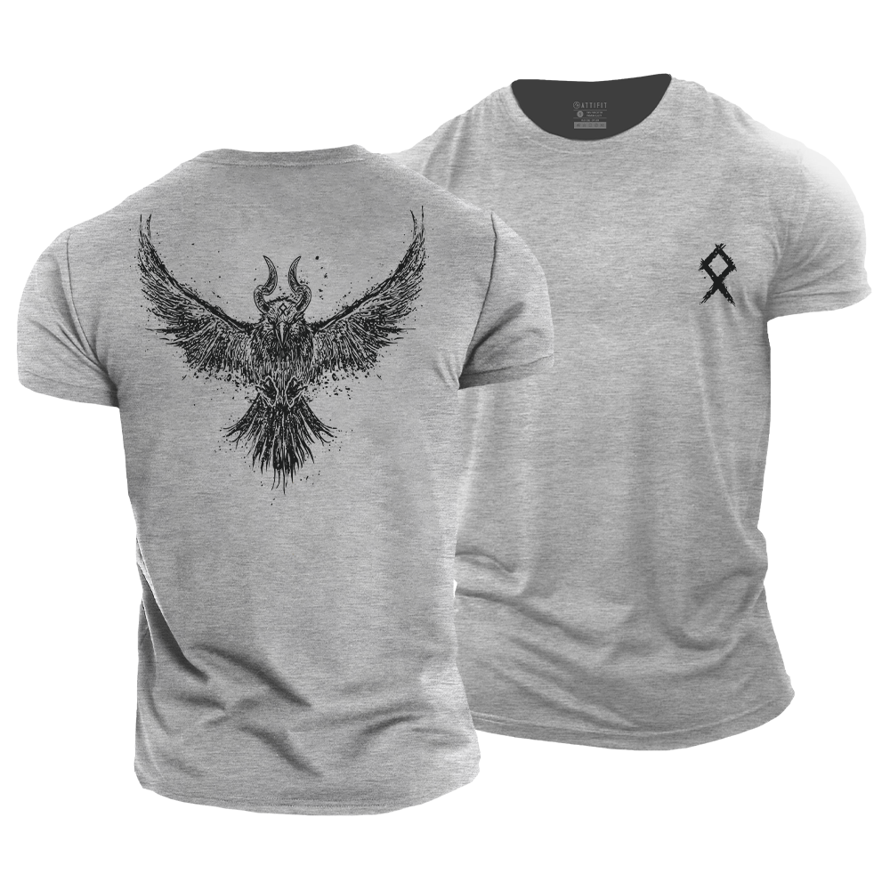 Viking Raven Cotton T-Shirt