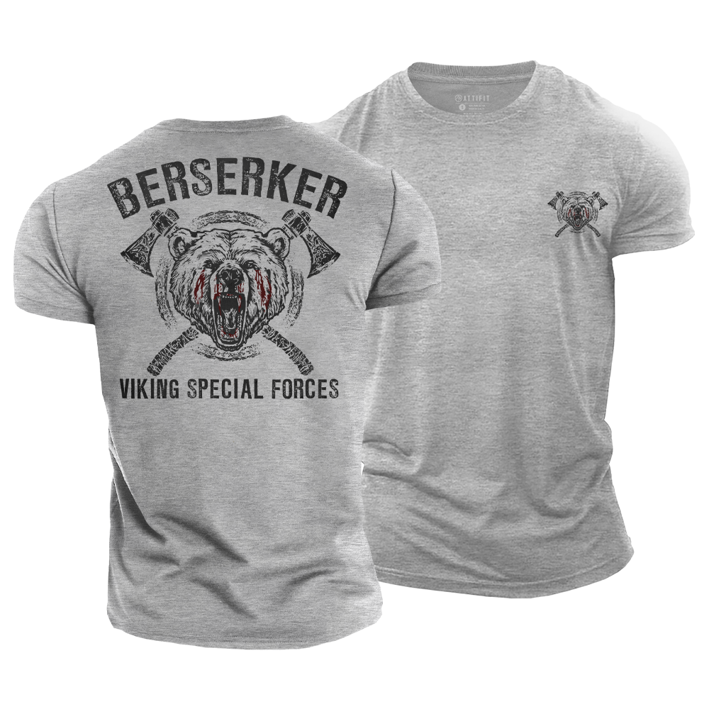 Berserker Bear Cotton T-Shirt