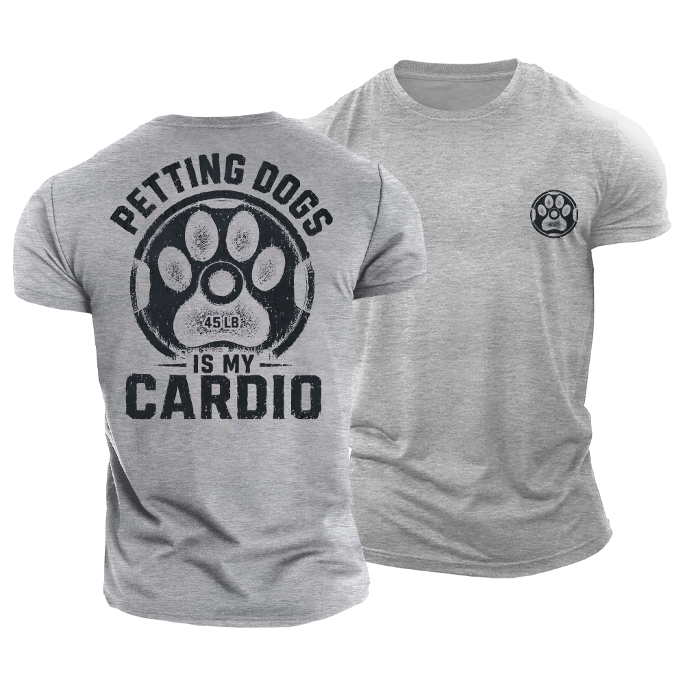 Petting Dogs Cardio Cotton T-Shirt