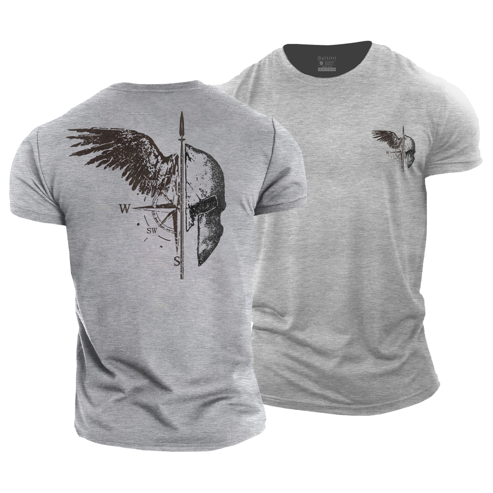 Spartan Warrior Wing Cotton T-Shirt