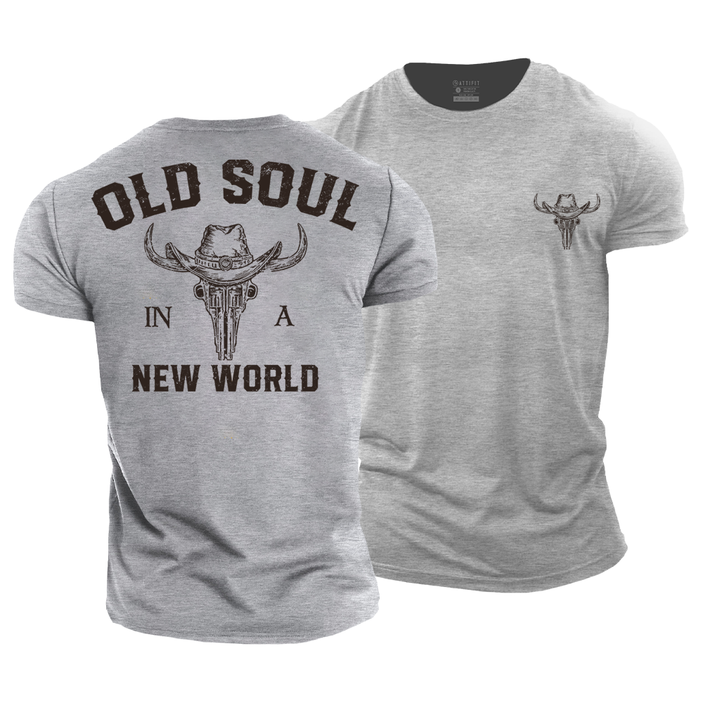 Old Soul In A New World Cotton T-Shirt