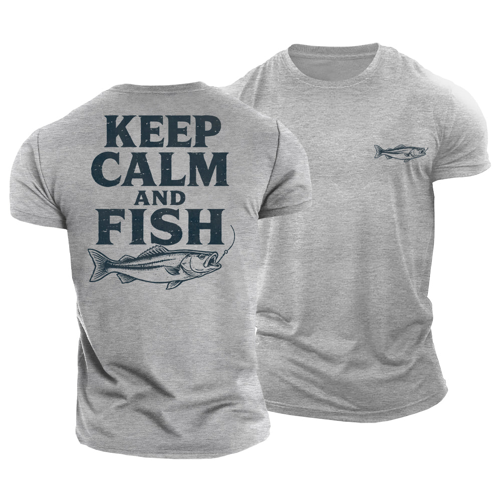 Hooked on Fishing Cotton T-Shirt
