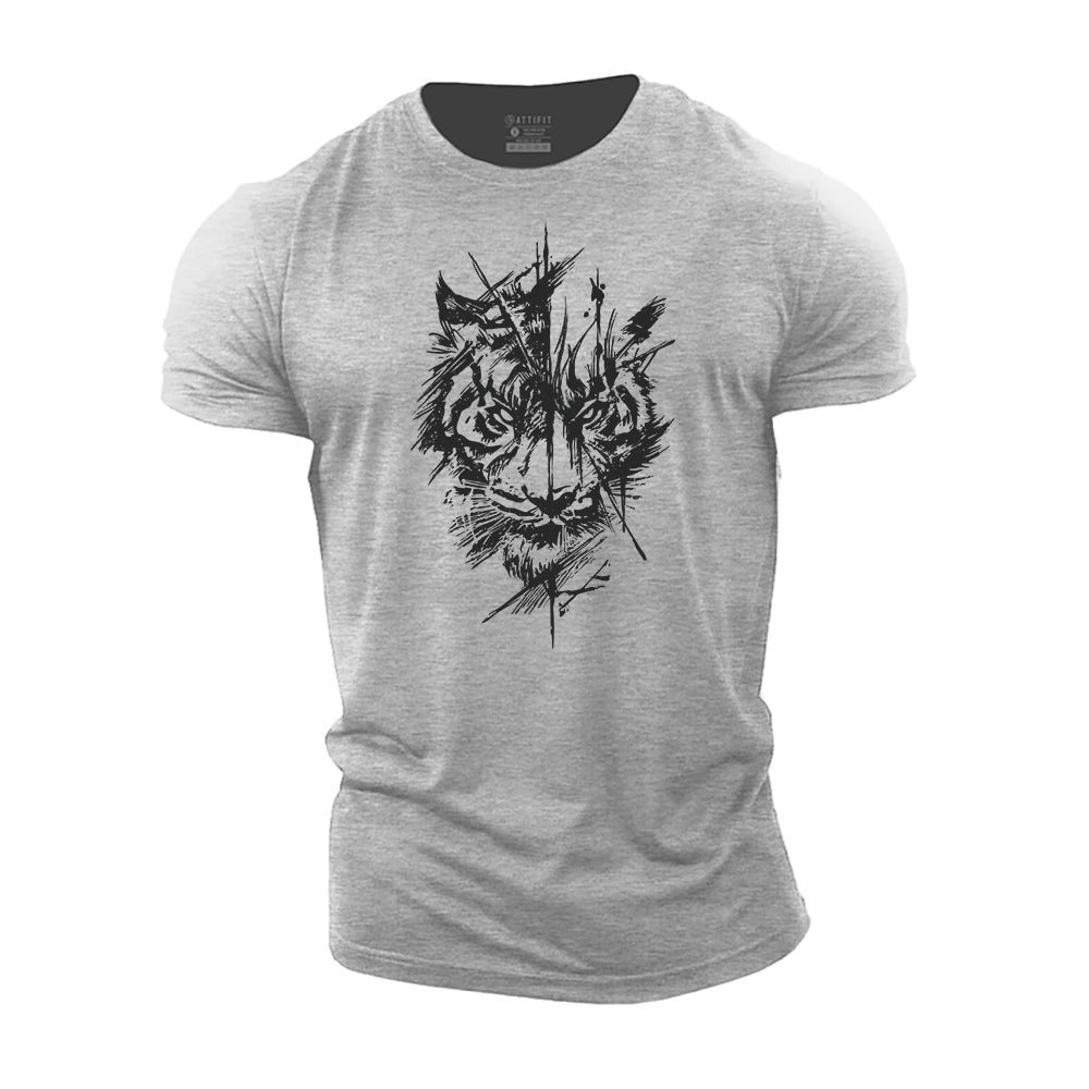 Sketch Tiger Cotton T-Shirt