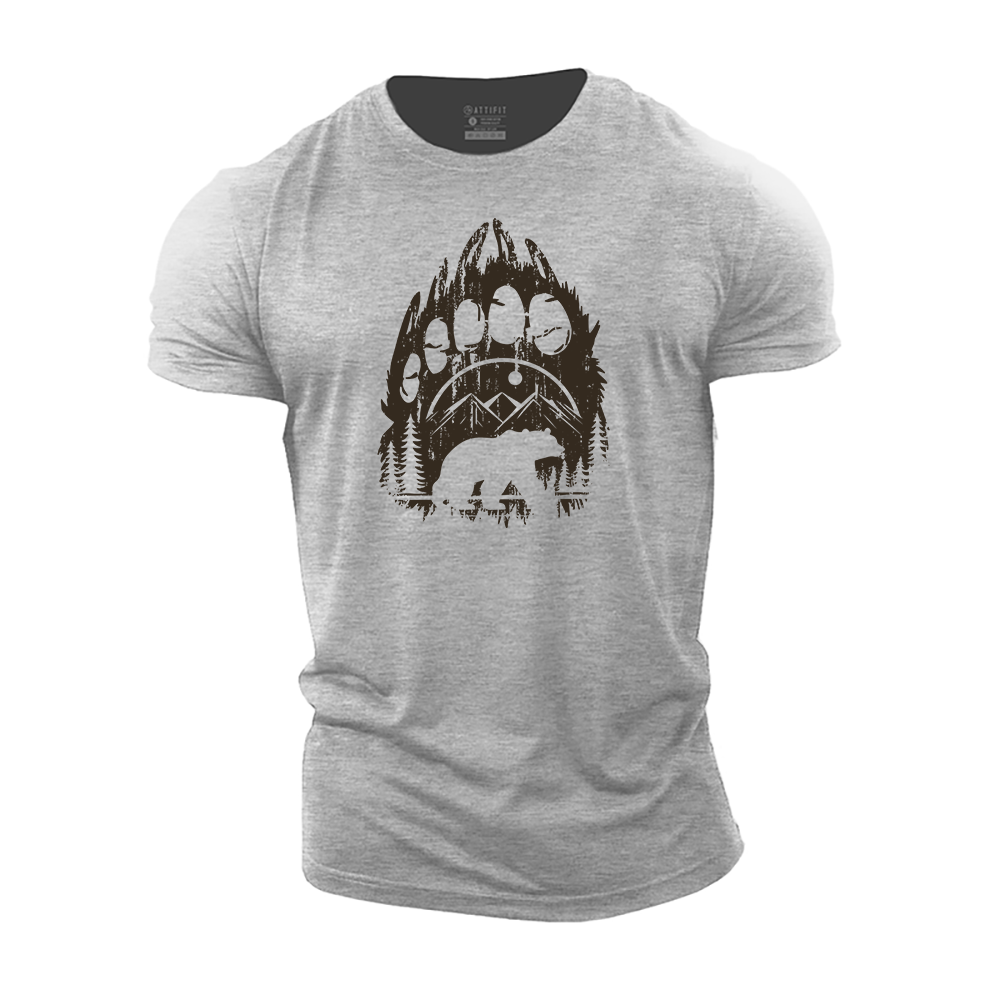 Bear Claw Landscape Cotton T-Shirt