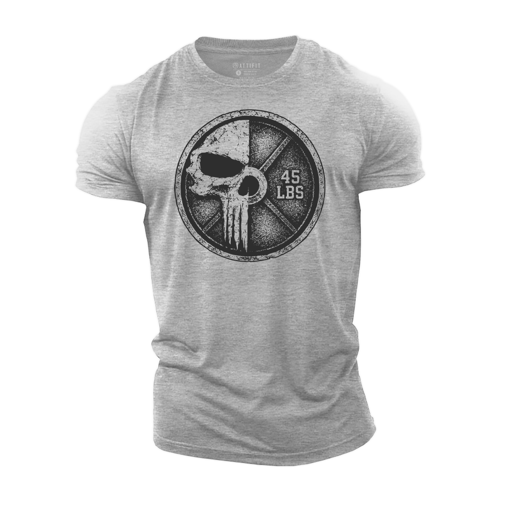 Skull Barbell Strength Cotton T-Shirt