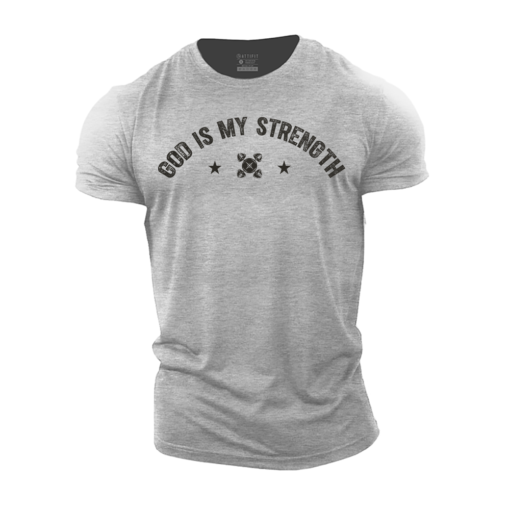 God Is My Strength Cotton T-Shirt
