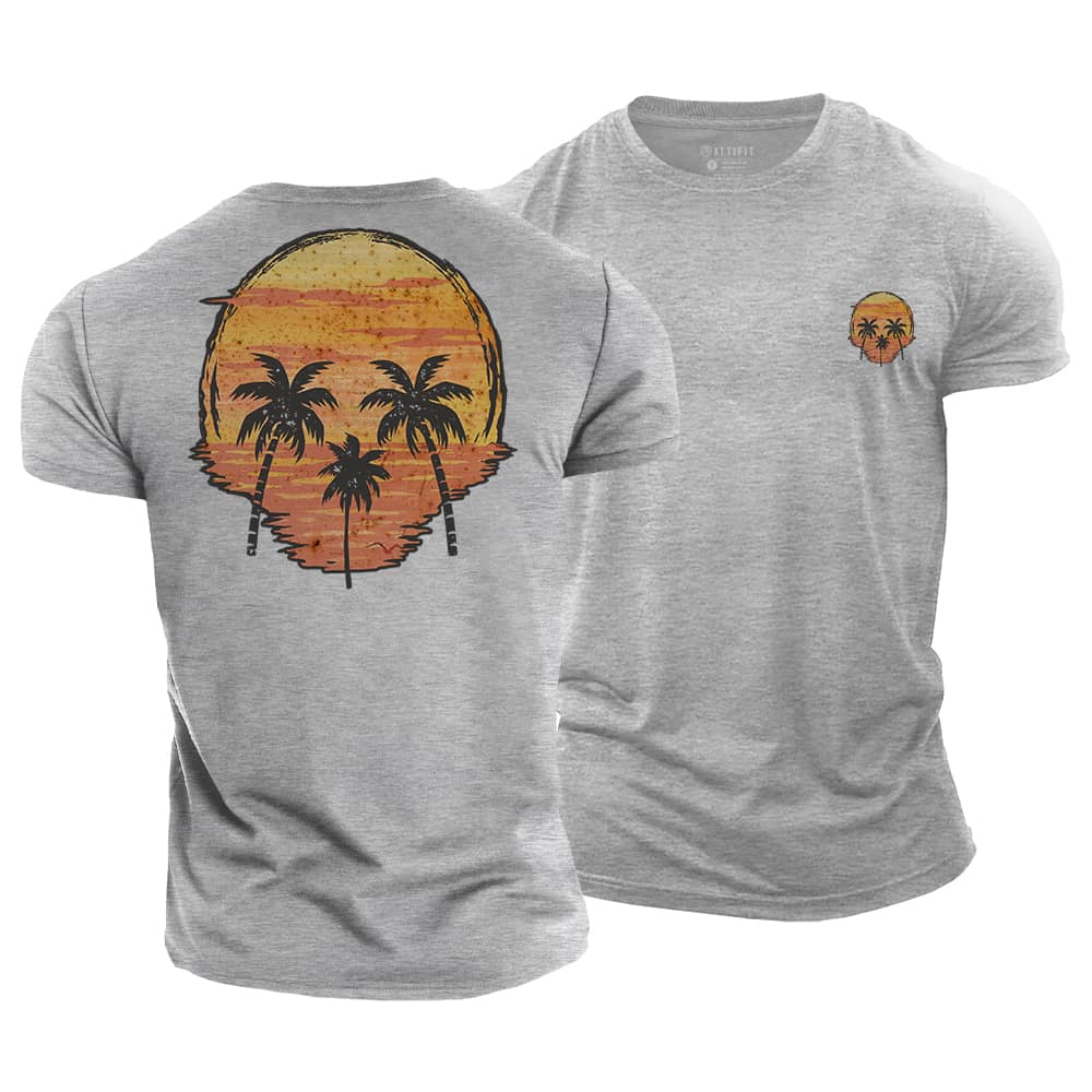 Skull Palm Cotton T-Shirt