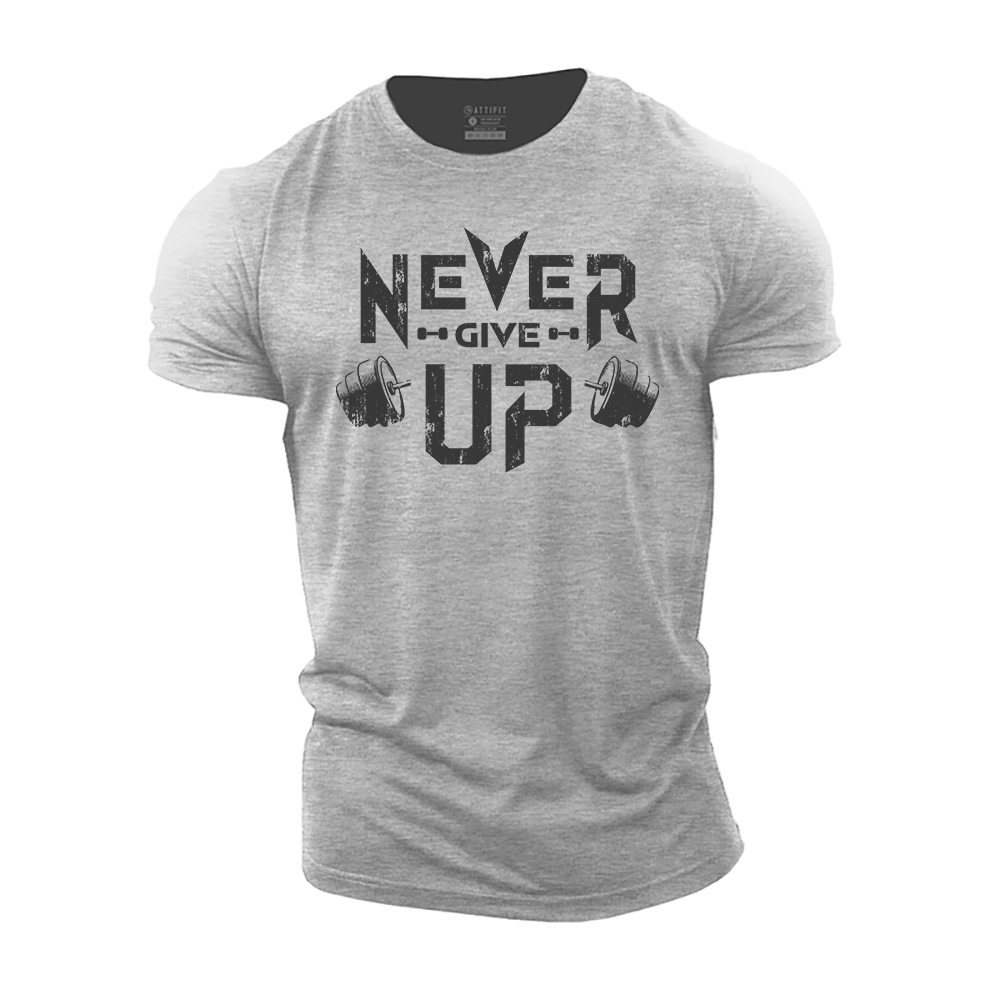 Never Give up Cotton T-Shirt