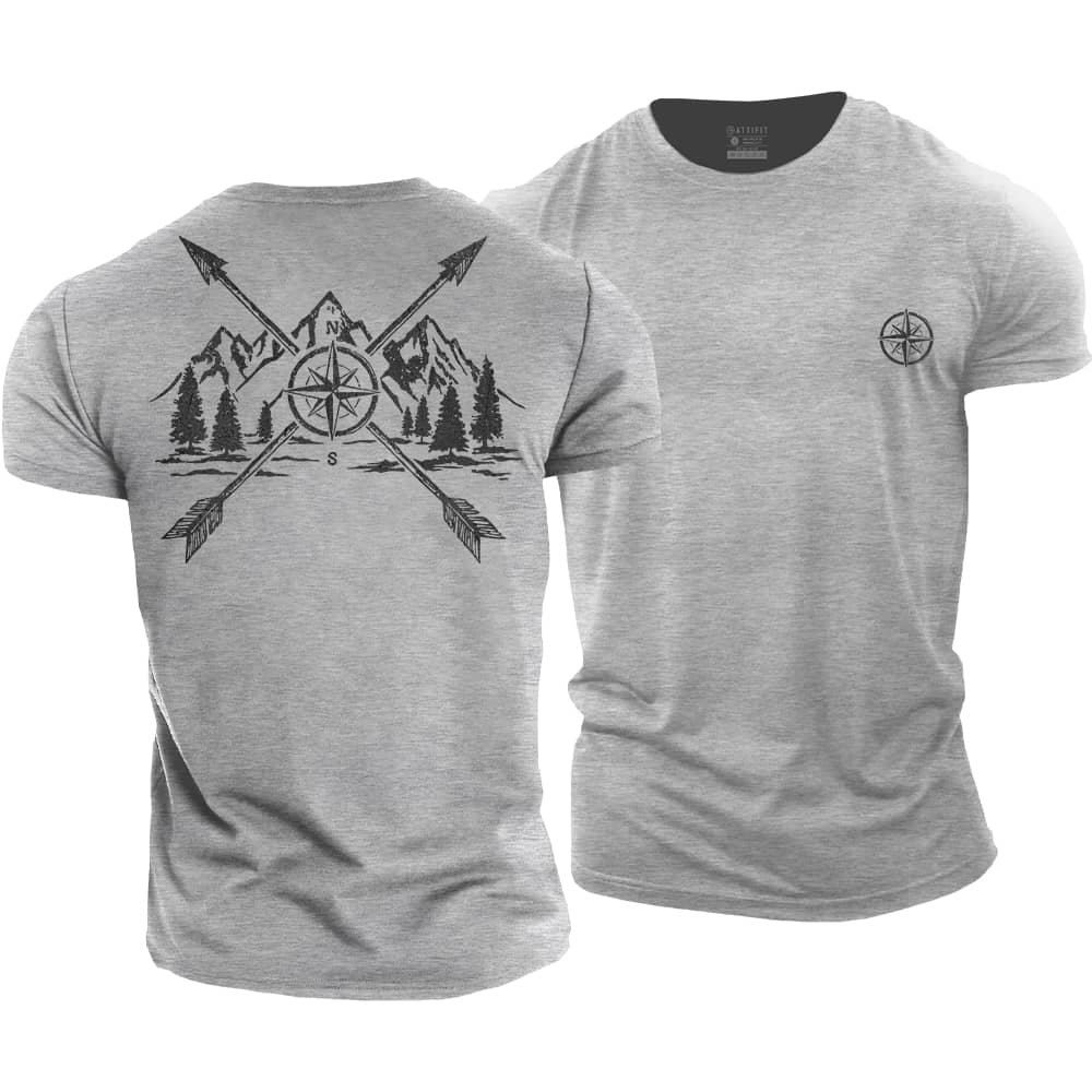 Compass Landscape Cotton T-Shirt