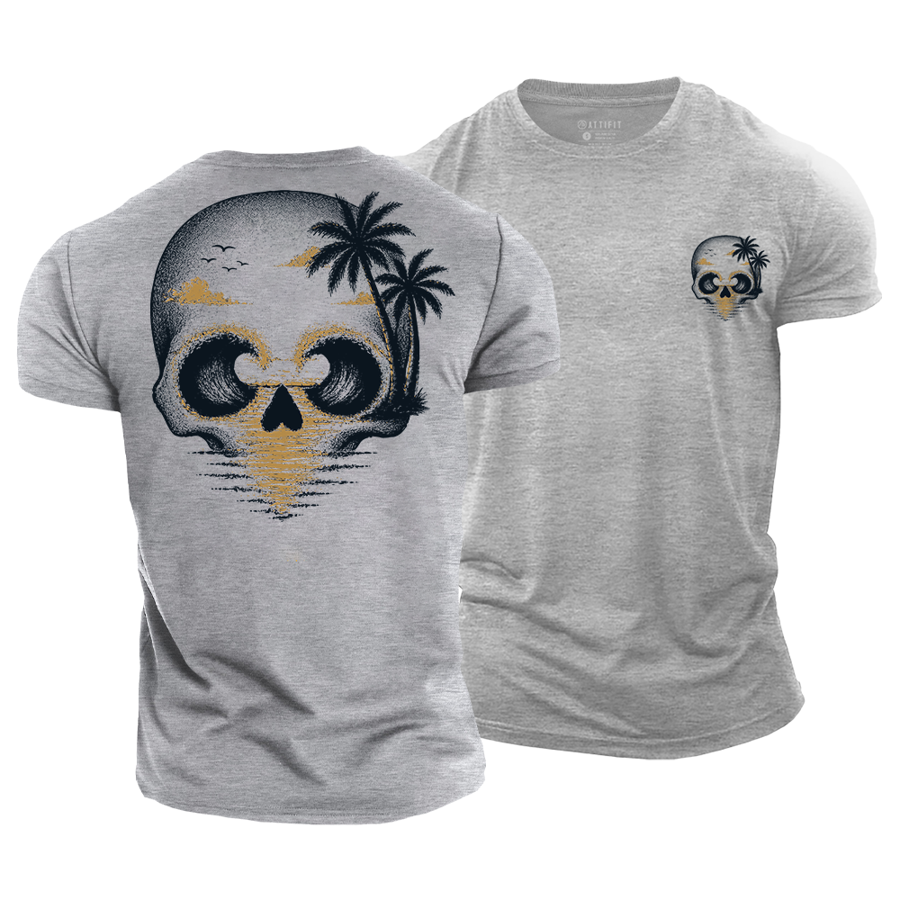 Ocean Skull Escape Cotton T-Shirt