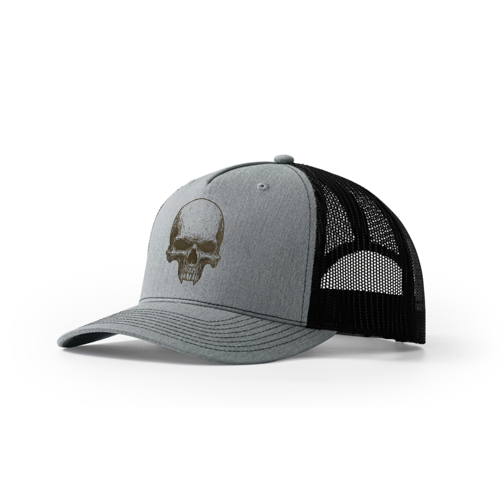 Golden Skull Trucker Hat